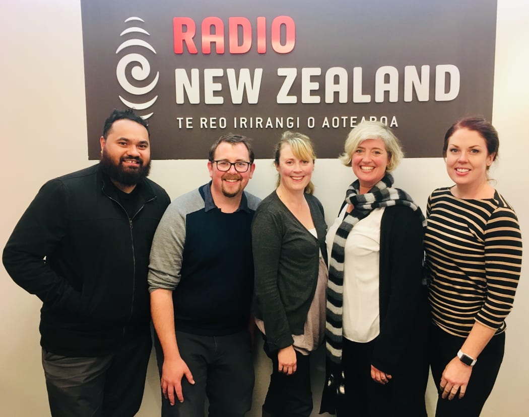 Tākiri Ensemble: (L-R) Manase Latu, Robert Tucker, Kirsten Robertson, Maaike Christie-Beekman, Anna Leese Guidi