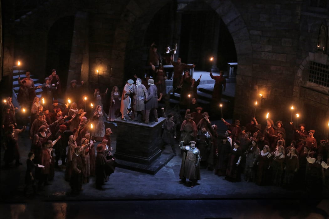 A scene from Simon Boccanegra at The Met