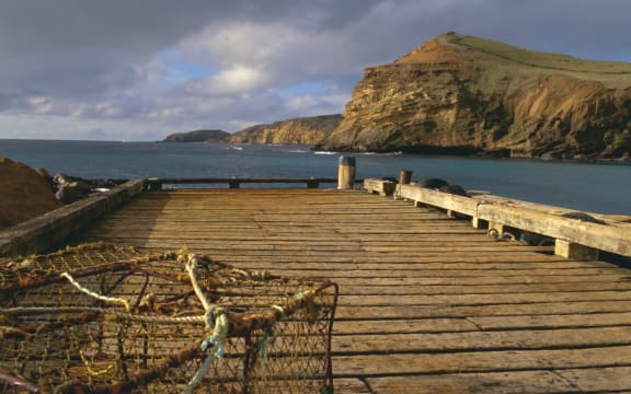 Wharf, Flowerpot, Pitt Island, Chatham Islands.