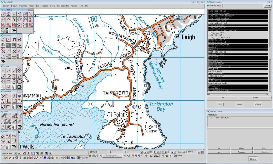 Topo map of Leigh