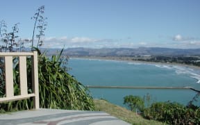 A view over Poverty Bay, or Tūranganui-a-Kiwa, from Kaiti Hill lookout in Gisborne.