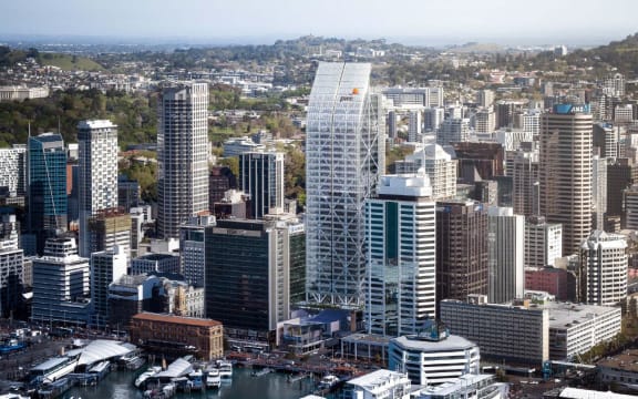 An artist's impression of the proposed PwC Tower at Commercial Bay