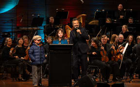 Creepy-Crawly Carnival host Bret McKenzie kicked off the show by inviting two young audience members on to the stage to briefly conduct the orchestra.