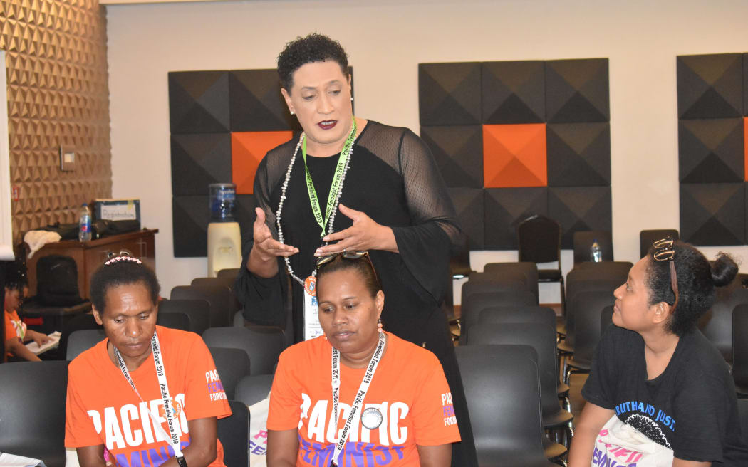 Joey Jolene Mataele at the 2nd Pacific Feminist Forum in Fiji, May 2019