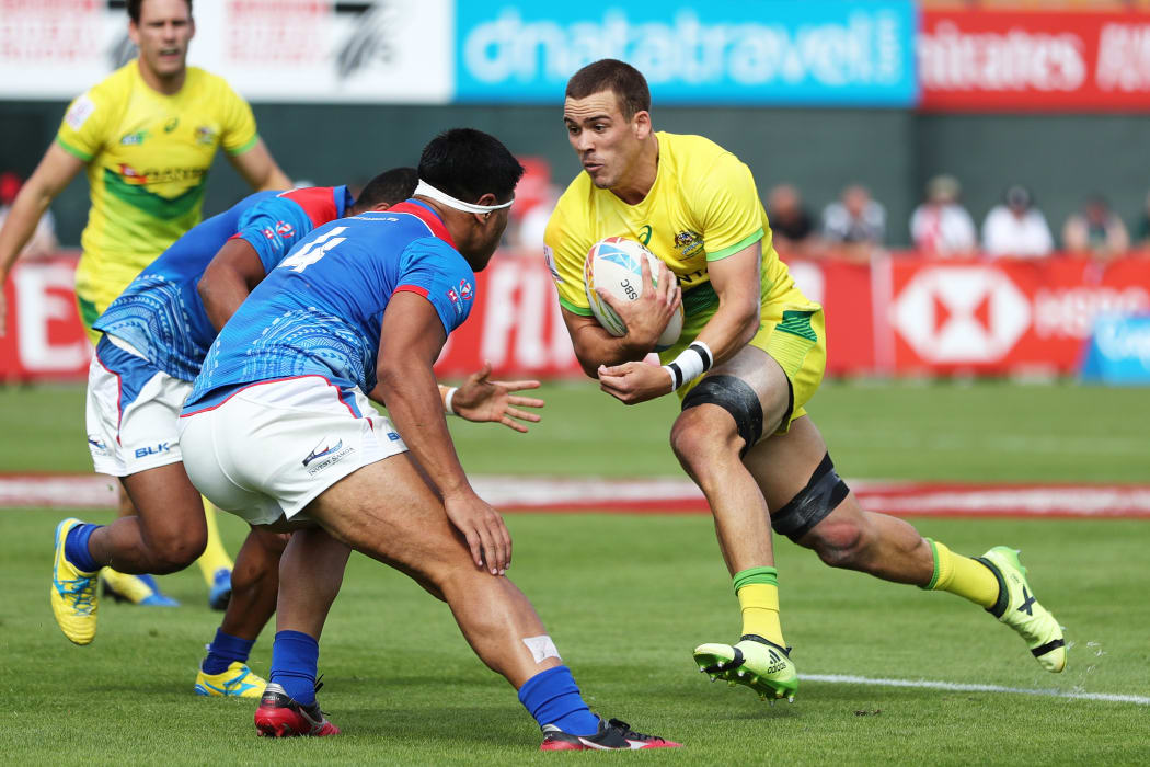 Australia could not get past Samoa in the Dubai Sevens quarter finals.