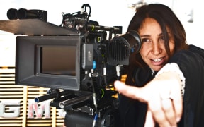 Haifaa Al-Mansour filming for Wadjda.