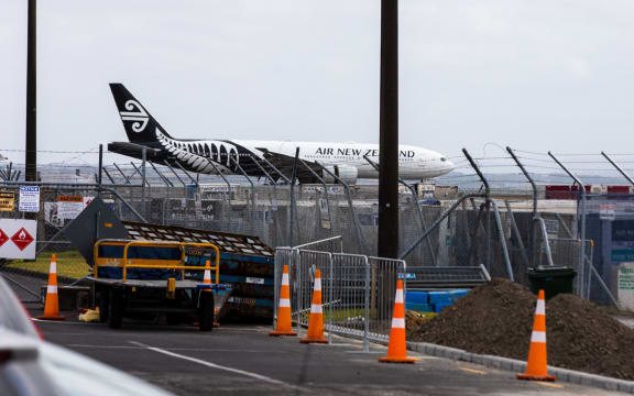 Air New Zealand's flight NZ1942 touches down on kiwi soil. It is the Air New Zealand flight chartered by the government to evacuate people from Wuhan during the coronavirus outbreak.