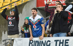 Warriors fans during a 2019 game in Wellington.