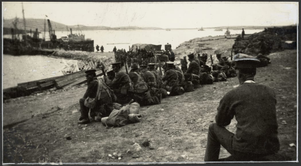 Canterbury Mounted Rifles upon landing at Mudros.