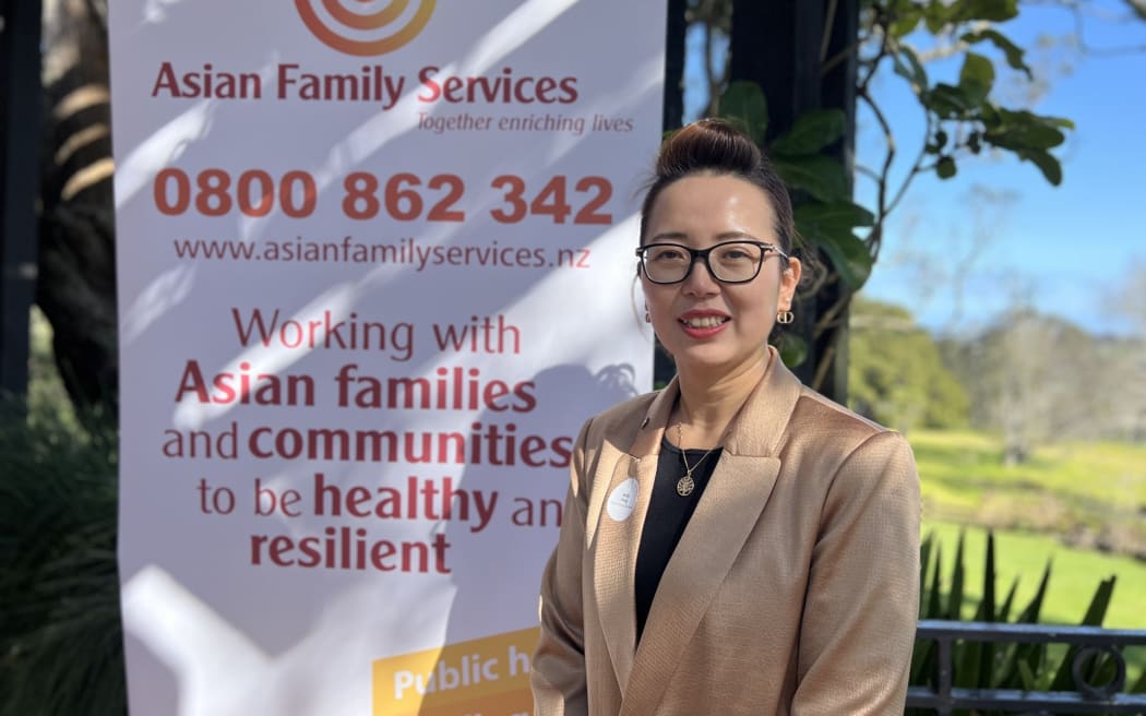 Asian Family Services CEO Kelly Feng, inaugural Asian Mental Health and Wellbeing Summit, Auckland, Aug 14, 2024.