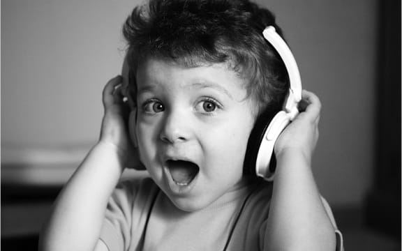 child listening
