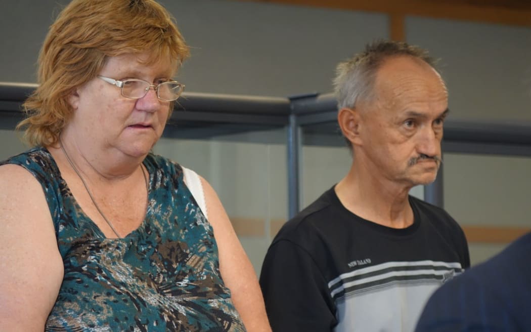 Beverley Sepuloni and Michael Rangi at New Plymouth District Court on 5 March 2015.