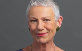 Kim Hill smiling
