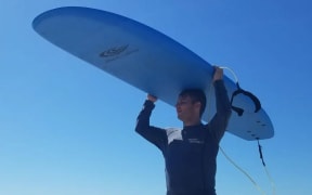 Aaron Hodges at the beach in Carilo