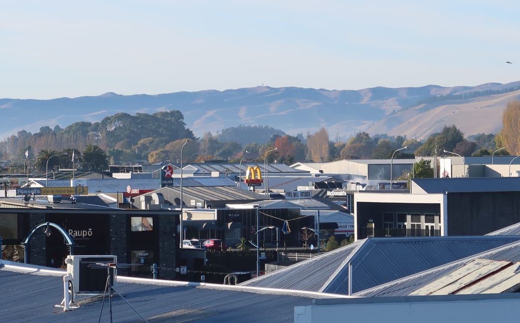 A view over Blenheim on August 1, 2019, which was the only day to breach air quality standards last year.