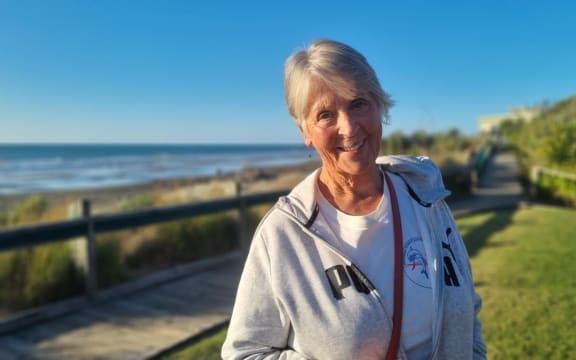 NZ women surfing icon Jonette Mead at the New Plymouth Surfriders Club