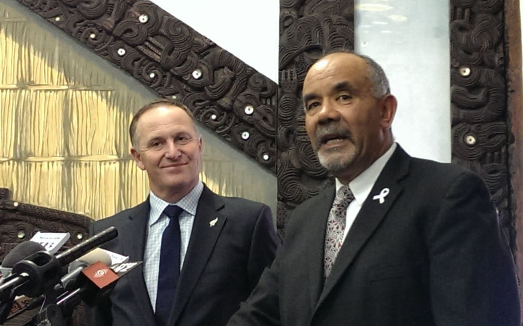 John Key and Te Ururoa Flavell.