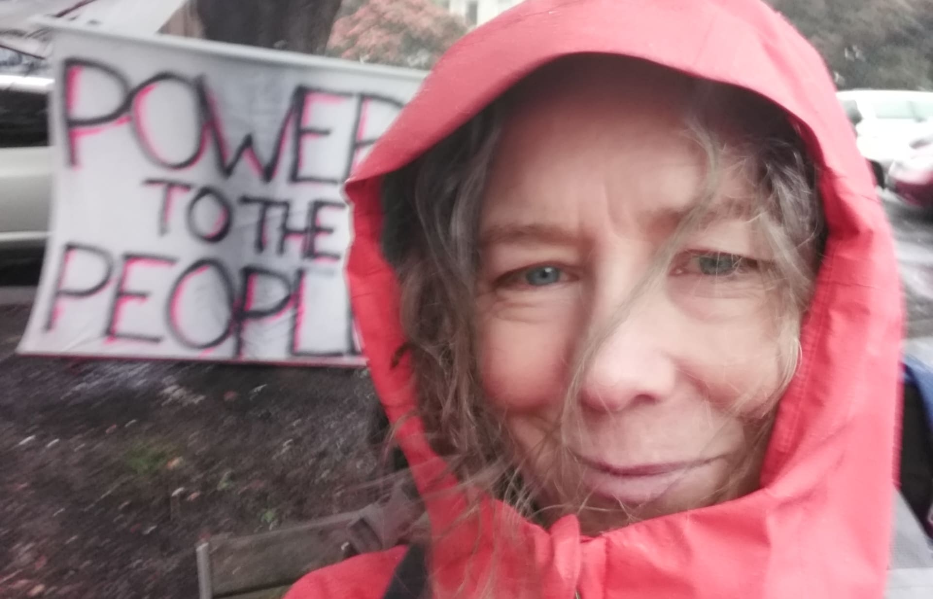 Kaipara District Councillor Victoria del la Varis-Woodcock at the Wellington anti-vaccine, anti-mandate protest