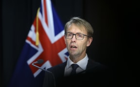 Director-General of Health Dr Ashley Bloomfield speaks to media during a press conference at Parliament on 21 April 2020 in Wellington, New Zealand.