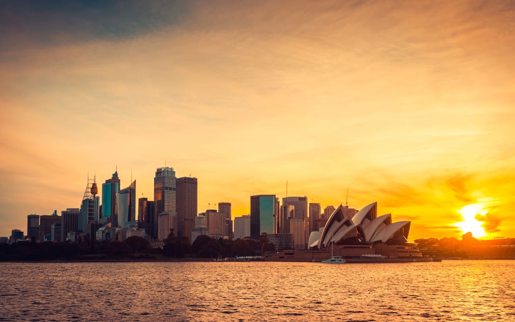 Sydney at sunset.