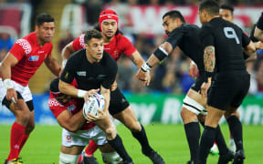 Dan Carter in action against Tonga RWC2015