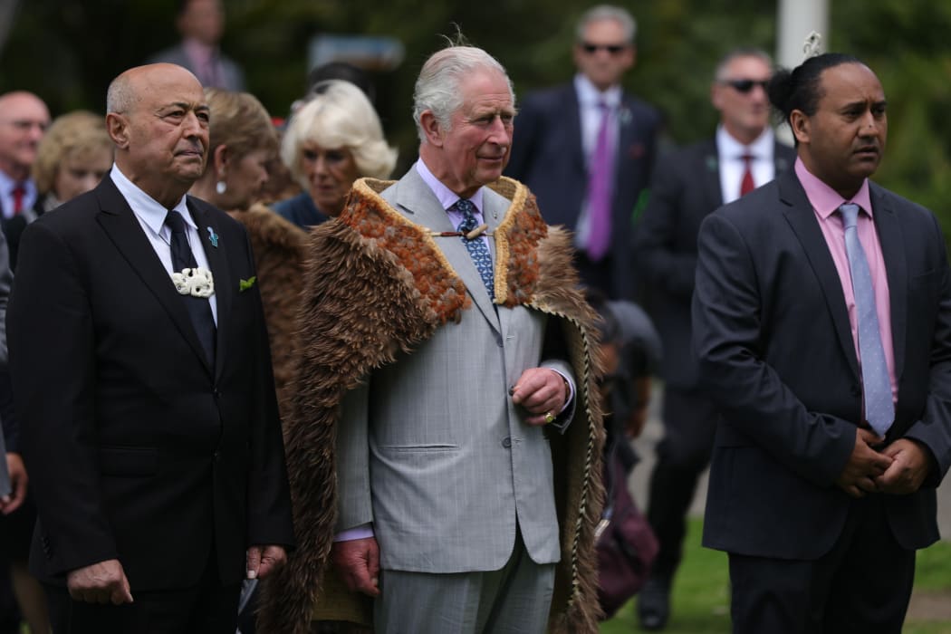 Prince Charles is welcomed onto the Waitangi grounds