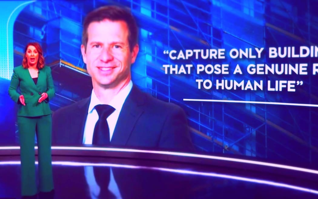 The reforms of rules for earthquake buildings leading TVNZ's 1News on Tuesday.