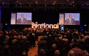 Sir John Key speaks at the national Party AGM.