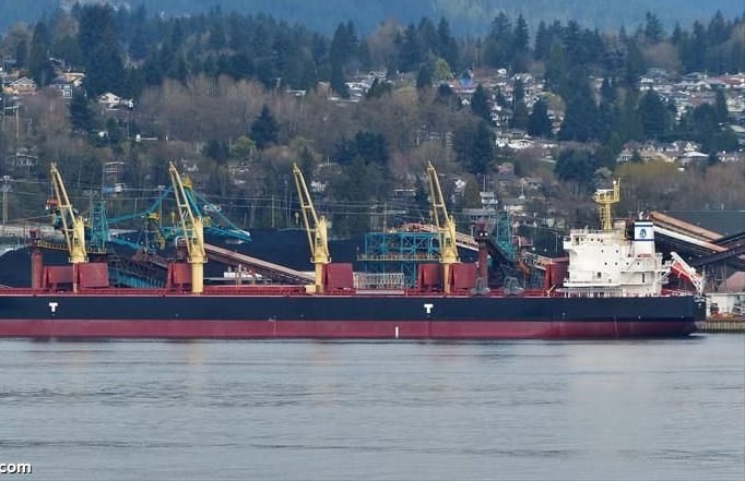 The NM Cherry Blossom was carrying 50,000 tonnes of phosphate rock when it  was stopped at Port Elizabeth.