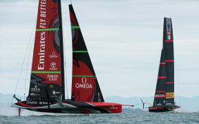 The America's Cup is level at 1-all after the first day of racing.