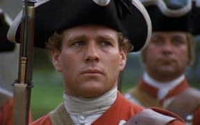Movie still from Stanley Kubrick's 1975 film Barry Lyndon featuring Ryan O'Neal as Barry