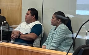 Alexander and Senia Filipo at the Auckland District Court after Judge Simon John Lance handed them the sentence.