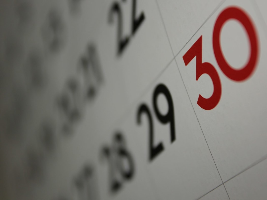 Calendar (close-up, shallow depth of field)