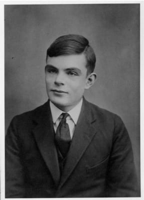 A photo of Alan Turing aged 16