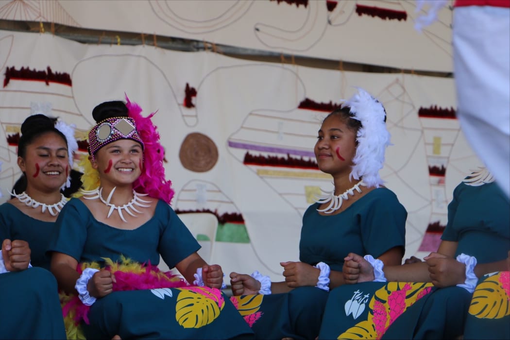Baradene College at Polyfest 2021 on the Samoa stage.