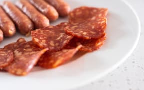 Snack foods on a kitchen bench