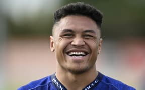 Caleb Clarke during a Blues training session. Super Rugby Pacific, Alexandra Park, Auckland, New Zealand. Tuesday 18 June 2024. © Photo credit: Andrew Cornaga / www.photosport.nz
