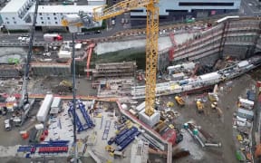 The Mt Eden train station site from the air.