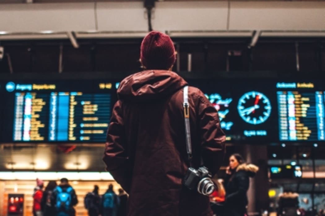 Airport traveller