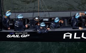 New Zealand SailGP Team helmed by Peter Burling in action