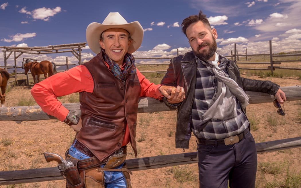 Steve Coogan and Paul Rudd in Ideal Home (2016)