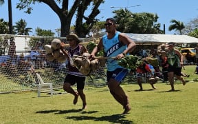 A feature sport was the traditional games, including traditional stilt races, speed coconut husking, tree climbing and more.