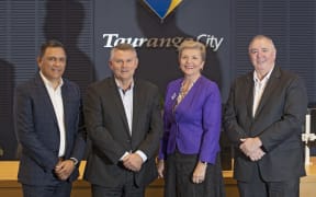 Commissioners Shadrach Rolleston, Bill Wasley, Anne Tolley and Stephen Selwood.