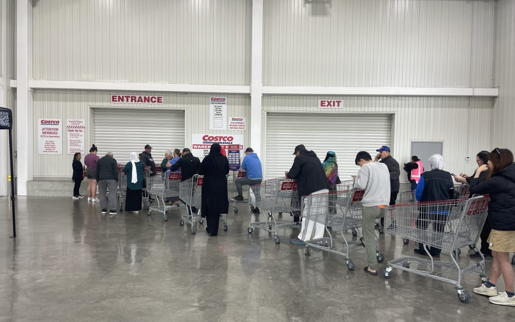 Costco has put limits on the amount of butter customers can buy. People are queueing outside the store for butter.