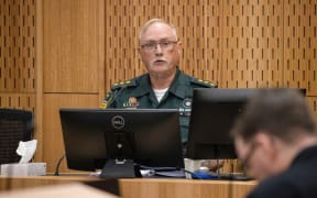 041223 CHRIS SKELTON
Witness, Bruce Chubb from St John command and control during the Christchurch terror attack inquest held at the Christchurch Justice precinct.