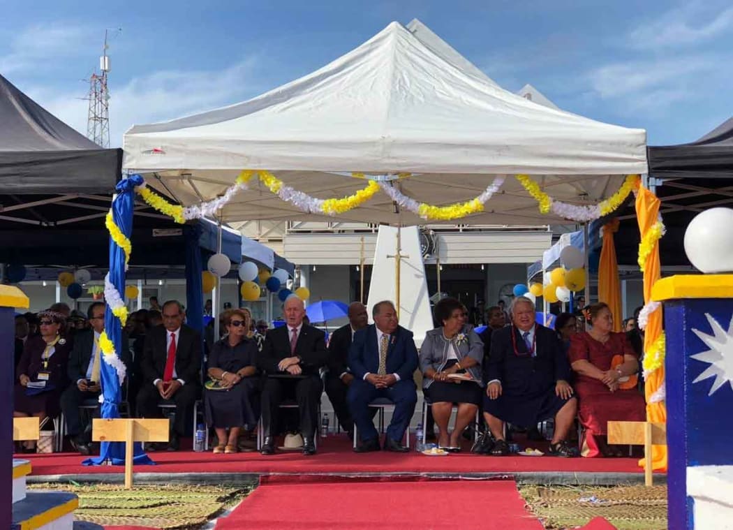 Leaders gathered for the Nauru 50th celebrations.