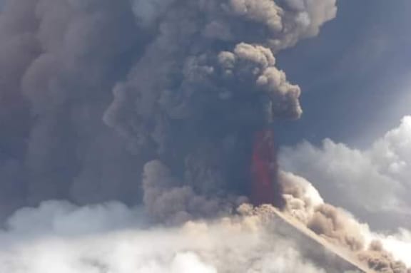 Mt Ulawun started erupting at about eight in the morning, local time.