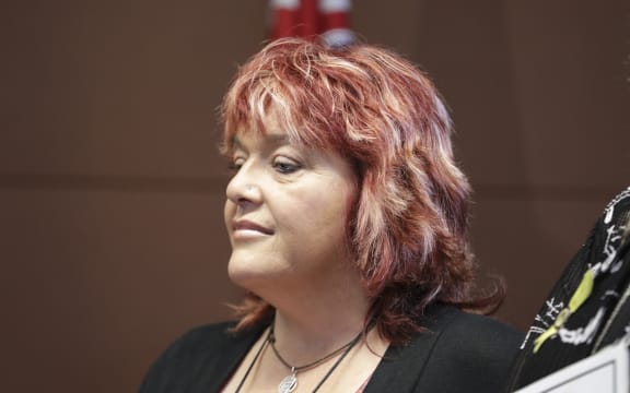Pike River re-entry announcement. Relative of mine victim, Anna Osborne.