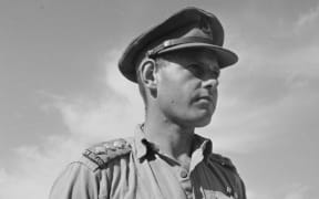 Portrait of Captain Haddon Vivian Donald, Military Cross, World War II. Taken at Maadi, Egypt, on 23 October 1942 by an official photographer.