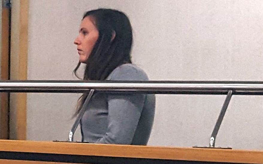 Megan Walton in the Hamilton District Court.